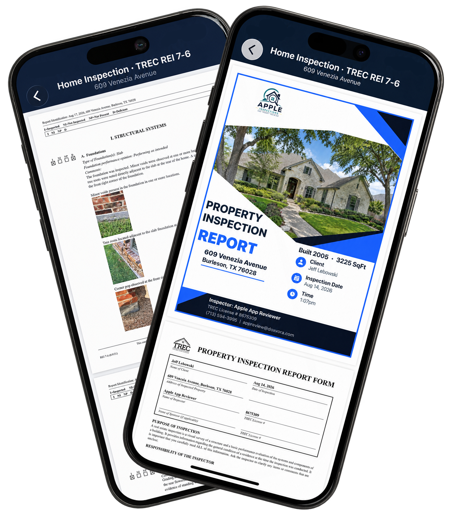 The report cover and a body page